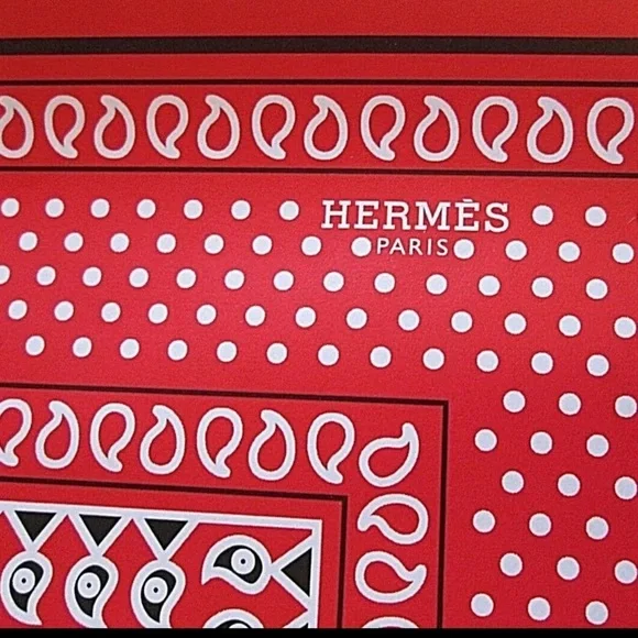Hermès Emblematic Wrapping Paper or Frame As Art– Rare 2018 Authentic (1 Sheet) - Picture 2 of 7